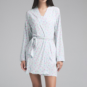Beefey Elegante Set <span class=keywords><strong>Pigiama</strong></span> da <span class=keywords><strong>Donna</strong></span> in Tre Pezzi, Morbido, Confortevole, <span class=keywords><strong>Leggero</strong></span> e Traspirante, con Elastico Frontale, per Primavera ed Estate - Product Image 2