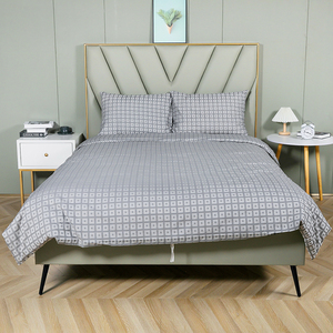 Tre Duvet cover sets với vòng Jacquard mềm mại tự nhiên làm mát tre tấm ga trải giường <span class=keywords><strong>Set</strong></span> Hot Bán Duvet cover <span class=keywords><strong>Set</strong></span> với OEKO-Tex100 - Product Image 2