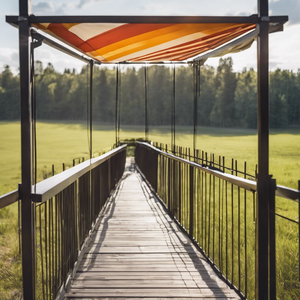 Voile d'ombrage triangulaire réactive aux UV en polyester pour tente de fête <span class=keywords><strong>RAVE</strong></span>, idéale pour les soirées Psytrance en extérieur - Product Image 6