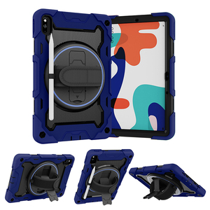 Étui antichoc en silicone pour tablette <span class=keywords><strong>Huawei</strong></span> MatePad <span class=keywords><strong>10</strong></span>,4 pouces/Honor V6 V7 avec béquille rotative et dragonne robuste - Product Image 1