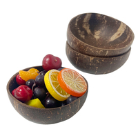 Bols et ensemble de saladiers en coquille de noix de coco naturels, écologiques, durables et lavables pour le camping, avec cuillère, design zen asiatique personnalisé