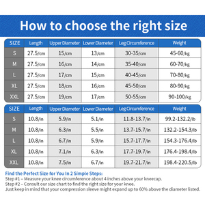 Hỗ Trợ Đầu Gối Nẹp Nén Tay Áo Cho Viêm Khớp, Đau Khớp, Chấn Thương Dây Chằng, Rách Sụn Khớp, ACL, <span class=keywords><strong>MCL</strong></span>, Viêm Gân - Product Image 6