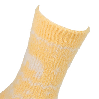 Chaussettes pour jeunes étudiants, direct usine, en coton tricoté, avec grip, bordure en coton tissé et logo sous le pied