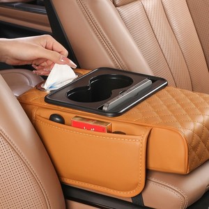 Consola Central Multifuncional Ampliada Cinco en Uno, Soporte para Vasos y <span class=keywords><strong>Caja</strong></span> de Almacenamiento para Auto, Modelo ZH-26513, Superventas - Product Image 3