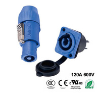 Conectores Impermeables Jnicon de 2, 3 y 4 Pines Powercon 500V 20A IP65 IP44, Cable de Alimentación para Iluminación de Escenario y Pantallas LED