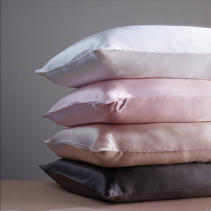 Funda de Almohada de Seda Orgánica Estampada y Bordada de 22 mm, Precio al por Mayor, MOQ <span class=keywords><strong>Bajo</strong></span>, Juego de Fundas de Almohada 100% Seda de Morera con Caja de Regalo - Product Image 1