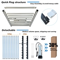 Barre Lumineuse LED de Croissance 1200W LM301H Evo UV IR Contrôle Personnalisé PPFD Uniforme pour Plantes d'Intérieur Spectre Complet 1500W