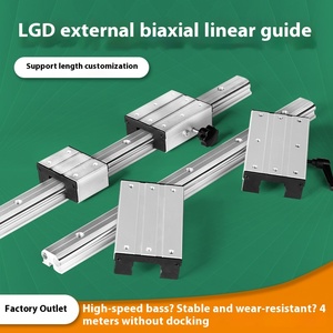 Thép Tuyến Tính Hướng Dẫn Bên Ngoài Biaxial Lgd6/8/12/16 Khóa Thanh Trượt Mang Cho Nhiếp Ảnh Chế Biến Gỗ Thk CNC Tuyến Tính Đường Sắt Hướng Dẫn - Product Image 5