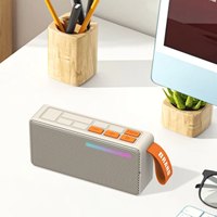 Altavoz Bluetooth TWS Portátil con Batería Extraíble, Altavoz Inalámbrico con Luces de Colores Cambiantes, Subwoofer de Bajos, Artículo de Regalo