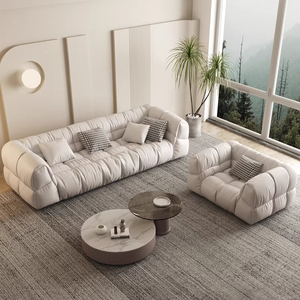 Set di Divani Componibili Moderni e Lussuosi con Cassetti in Legno e Imbottitura in Spugna, Altezza Regolabile per Soggiorno, Camera da Letto, Hotel, Appartamento - Product Image 2