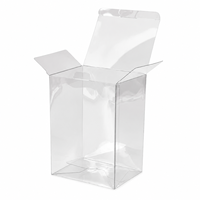 Fabricant de boîtes d'emballage pliantes en PET transparent sur mesure, boîte en plastique transparente avec couvercle pliable