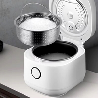 Cuisinière à riz intelligente 3L en acier inoxydable, cuiseur vapeur multi-cuiseurs, faible teneur en sucre, mini