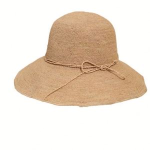 Handmade Raffia Straw Bucket Hat-Versatile Fisherman's Design Foldable Summer <b>Sunscreen</b> Hat for Outdoor Travel Sports Image - Product Image 5