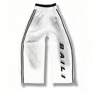 Conjunto Deportivo de Dos Piezas para Hombre, Sudadera con Capucha y Pantalones Deportivos Anchos con Efecto Desgastado, Lavado Ácido Personalizado - Product Image 3