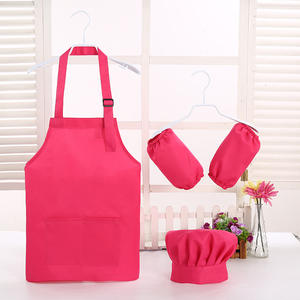 Tablier de travail réglable pour enfants couleur unie étanche Anti-huile cuisine cuisson cuisson peinture bavoirs accessoire d'entretien ménager - Product Image 3