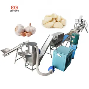 Automatische Pneumatische Druk Maker Droge Knoflook Kruidnagel Scheiding Peeling Machine Knoflook Dunschiller Video