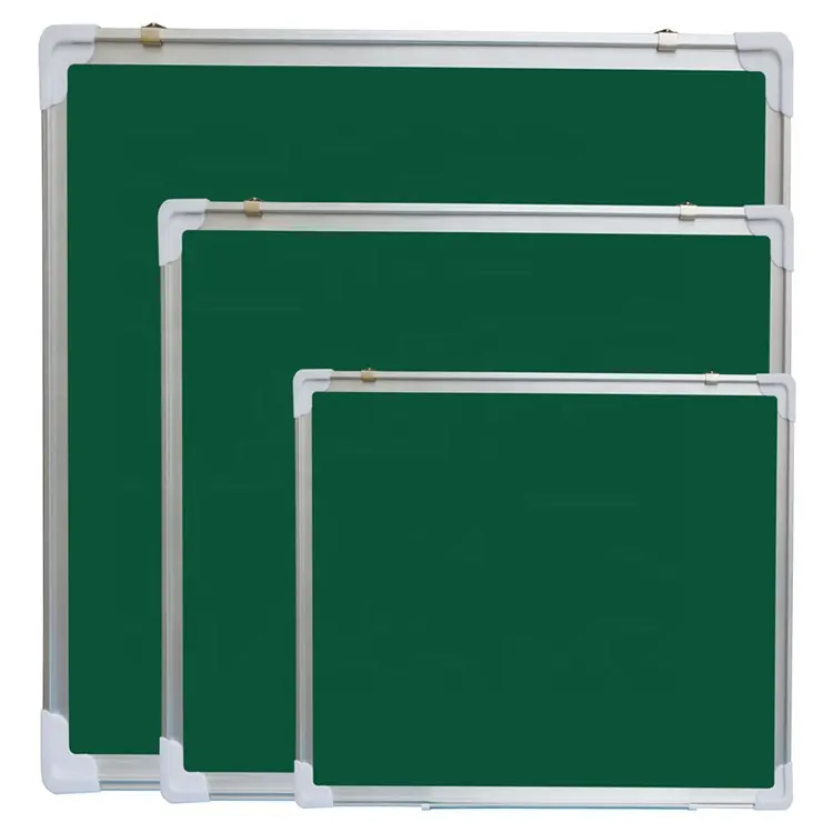 Grande tamanho alumínio liga Frame escrita Green Board Dry Erase Metal Chalk Board