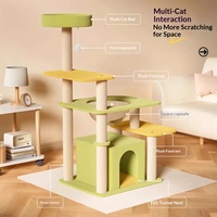 Arbre à chat d'intérieur spacieux, stable et sécurisé avec base lourde, structure d'escalade pour chat à plusieurs niveaux et plateformes multiples