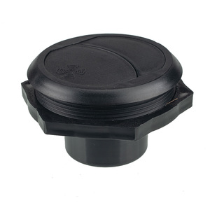 Ventilación de aire para caravana, circular, ajustable, de plástico negro - Product Image 2