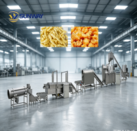 Ligne de production complète de Cheetos Puffs, machine à fabriquer des bâtonnets de maïs KurKure, ligne d'équipement pour la fabrication de corn-curls aromatisés au fromage