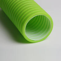Conduit d'air frais en HDPE à double paroi ondulée pour système de ventilation, tuyau d'air flexible pour l'alimentation en air intérieur