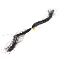 100 Stück Bündel String Jig Hook Lure Herstellung von Angel material Holo graphisches Kristall blitz fischen Fliegen binde material