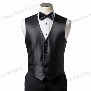 2023 ultimo Design scollo a V reticolo bottone sottile abito da sposa formale da lavoro smoking gilet Plus Size gilet da uomo