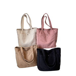 Sacs fourre-tout en toile pour femmes, imperméables, de luxe, personnalisés, de créateur, à fermeture éclair, motif uni, en polyester, vente en gros - Product Image 1