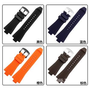 Compatible con <span class=keywords><strong>Michael</strong></span> <span class=keywords><strong>Kors</strong></span> MK correa de <span class=keywords><strong>reloj</strong></span> correa de goma Correa sobresaliente para hombre pulsera accesorio de <span class=keywords><strong>reloj</strong></span> de carreras - Product Image 5