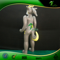 Chèvre gonflable géante en PVC, oreiller gonflable pour le corps, chèvre anime, sautillant, animaux, loup, jouet sphérique