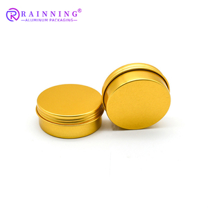 25Ml 25G Bao Bì Có Thể Tái Chế Mỹ Phẩm Thiếc Tròn Vàng Nhỏ Thiếc Tròn Với Nắp Nhôm Phẳng Jar - Product Image 1