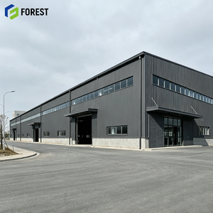 Entrepôt commercial modulaire préfabriqué en acier haute résistance, centre de stockage commercial de grande capacité - Product Image 1