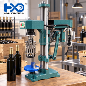 Machine de capsulage de bouteilles électrique semi-automatique, machine à rouler les bouchons en aluminium pour l'étanchéité des bouteilles en verre d'huile d'olive - Product Image 4