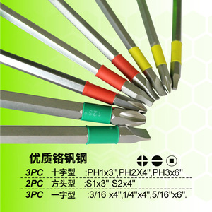 <b>Screwdriver</b> Set Chrome Vanadium Steel Phillips Cross Head Anti-Slip Handle Industrial Grade Manual Tool Kit - Product Image 5