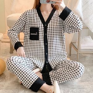 S0093G Mujeres embarazadas <span class=keywords><strong>Lactancia</strong></span> Pantalones largos de <span class=keywords><strong>manga</strong></span> <span class=keywords><strong>larga</strong></span> Confinamiento Alimentación Leche Chaqueta Suelta Tallas grandes Ropa de dormir para mujer - Product Image 2