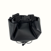 Bolsa seca Reciclada a prueba de agua IPX6, lona de PVC 500D, impermeable, al aire libre para acampada, color negro
