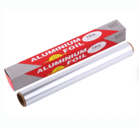 Rouleau de papier aluminium argenté de 12 pouces, jetable, pour emballer les sandwichs, la cuisson, le grillage, facile à déchirer (rouleau de 300 pieds)