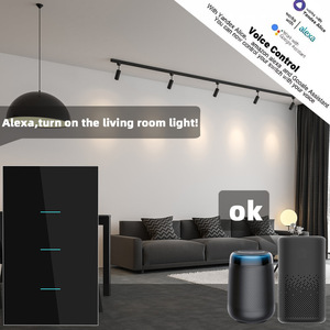 Interruptor de <span class=keywords><strong>Luz</strong></span> Táctil Zigbee Smart Life, Sin Cable Neutro y Con Cable Neutro, Interruptores de Pared con Panel Táctil para EE. UU., Compatible con Tuya, <span class=keywords><strong>Alexa</strong></span> y Google Home - Product Image 4