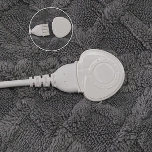 <span class=keywords><strong>Manta</strong></span> Eléctrica Térmica de Terciopelo Jacquard Gris de Algodón Shu, Tamaño Queen/King, con Temporizador - Product Image 2