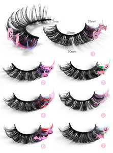 Muestra Gratis de Pestañas de Diamante, Pestañas Brillantes, Pestañas de Lentejuelas, Decoración Brillante Navideña, 10 Pares de Pestañas de Visón Sintético - Product Image 6