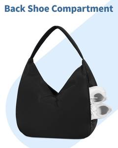 女性用ピラティスジムバッグヨガマットホルダー付き女性用カスタムロゴレディーホーボージムトートバッグ - Product Image 5