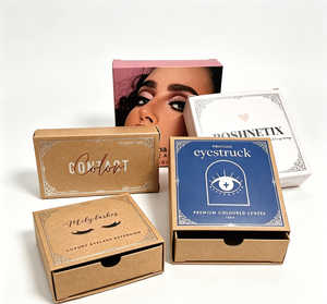 Scatole di Lusso per Prodotti di Bellezza con Logo Personalizzato, Confezioni Stampate per Ciglia Finte, Lenti Colorate e Accessori Cosmetici - Product Image 3