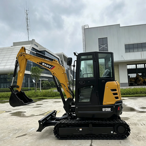 Mini-excavatrice SY35C de 3,5 tonnes, conception à queue courte, force de la benne de 30,4 kN, excavatrice hydraulique pour travaux de terrassement moyens - Product Image 1