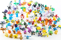 Vente en gros de figurines d'action miniatures de bonne qualité de 2 à 3 cm pour enfants, Pokemond Go pour enfants