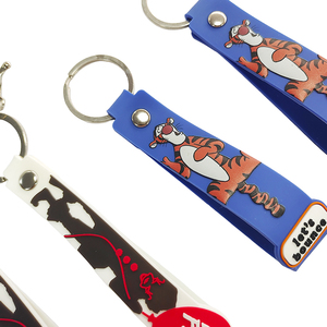 Wholesale Cartoon PVC Soft Rubber <b>Key</b> Chain Available in Various Styles <b>Customized</b> PVC Rubber Wristband Keychain - Product Image 6