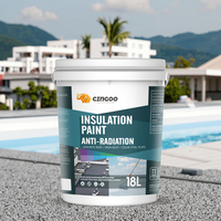 Peinture isolante anti-radiation, résistante à l'eau et aux UV, haute température, blanche, pour toiture/sol, application au pinceau, respectueuse de l'environnement, pour zones climatiques chaudes en Afrique