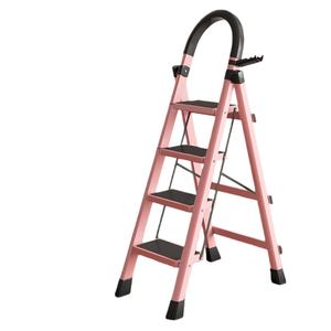 Échelle escamotable moderne 2-5 marches, tabouret d'ingénierie extensible, échelle réglable en hauteur, double usage, avec <span class=keywords><strong>marchepied</strong></span> large - Product Image 3