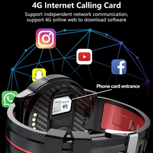 Montre connectée Android <span class=keywords><strong>LOKMAT</strong></span> <span class=keywords><strong>APPLLP</strong></span> 3 pour hommes, écran AMOLED rond de 1,39 pouce, Wifi 4G, double caméra, bracelet détachable, pour femmes - Product Image 3