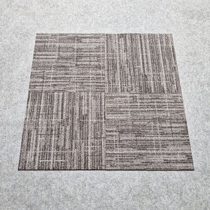Dalles de moquette commerciales modernes de luxe en NYLON, modulaires, à boucles entrelacées, à poils coupés, rayées, pour hôtels, bureaux et espaces pour adultes - Product Image 1