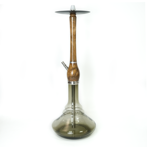Bouteille en verre narguilé artisanal de luxe en bois - Product Image 2